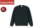 United Athle/ユナイテッドアスレ 10.0オンス T/Cスウェット クルーネックスウェット（裏起毛）アダルト 【XL】 （ブラック）