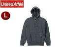 United Athle/ユナイテッドアスレ 10.0オンス T/Cスウェット フルジップパーカ(裏起毛)アダルト 【L】 (セメント)(4)