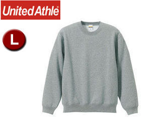 United Athle/ユナイテッドアスレ 10.0オンス T/Cスウェット クルーネックスウェット（裏起毛）アダルト 【L】 （ヘザーグレー） 1