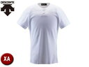 デサント DESCENTE DB1012-SWHT ユニフォームシャツ ハーフボタンシャツ 【XA】 (Sホワイト)