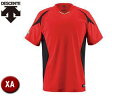 デサント DESCENTE DB116-RED ベースボールシャツ 【XA】 (レッド×ブラック×Sゴールド)(4)