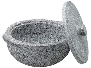 長水　遠赤　石鍋（石蓋付）土鍋風　20cm