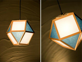 SINYO 新洋電気 AP830-D ペンダントライト 的/mato　S　(白×藍) 【1灯タイプ】