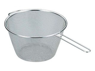 リトルウッド 18−8　ラスティア　ボイルストレーナー足付（14メッシュ）25cm　L-0840