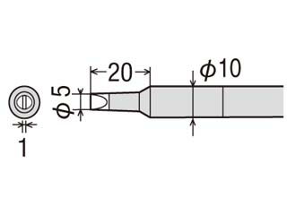 TAIYO/太洋電機産業 【goot/グット】PX-40RT-5D 替こて先 (5D型)(4)