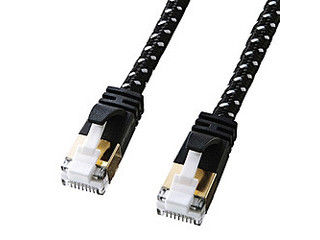 SANWA SUPPLY サンワサプライ つめ折れ防止カテゴリ7LAN ケーブル 1m ブラックホワ...