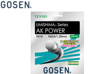 発売日：2011年7月巻き糸にゴーセン独自の海島型構造を採用した競技者向けモデルです 商品情報 素材高分子ブレンド、耐摩耗性海島型複合糸、特殊柔軟樹脂加工ゲージ1.29mm（16GA）長さ12.2M(40FT)適正テンション50-60lbs対象プレイヤー学生・一般トーナメントプレイヤー TS712W　