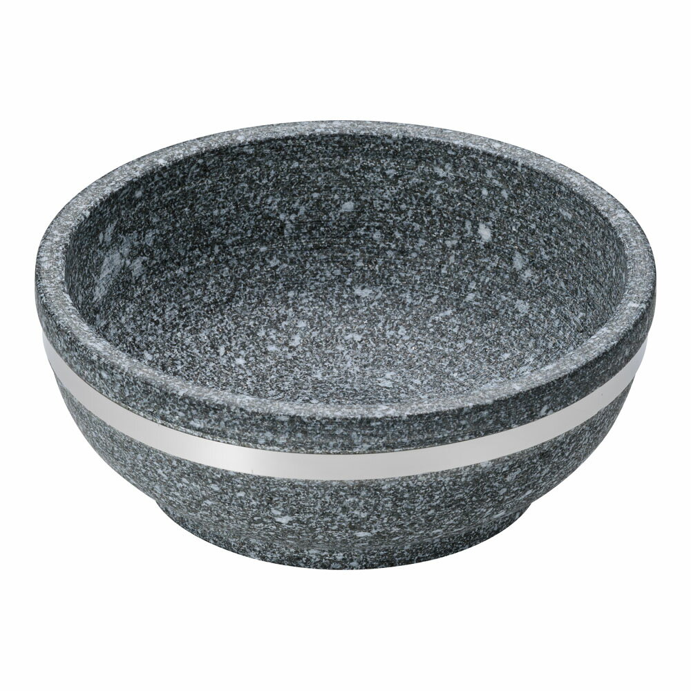 長水石焼ピビンバ器補強付き／YS−0121B　21cm
