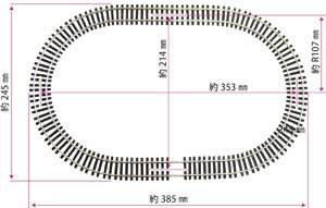 津川洋行 21601 プレジオトラックHO オーバル