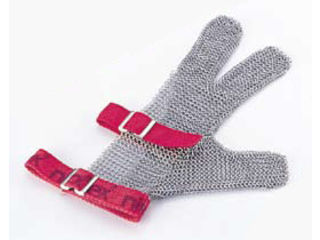 ●リバーシブルタイプ（左右兼用）刃物のケガ防止に活躍するステンレスメッシュ手袋！ニロフレックスのステンレスメッシュ製品は世界各国で優れた防具として使用されています。 ※外国サイズの為、各サイズとも実際には約1サイズ大きめになっています。 ※ベルトの色でサイズが一目で分かります。青L、赤M、白S、緑SS、茶SSS（オールステンレスタイプを除く）オールステンレスタイプはフック金具部にL=3、M=2、S=1、SS=0、SSS=00と刻印してあります。ニロフレックス手袋のサイズ目安：L 手のひら周り：235〜259mm/M 手のひら周り：210〜234mm/S 手のひら周り：184〜209mm/SS 手のひら周り：158〜183mm/SSS 手のひら周り：157mm以下STB6704　