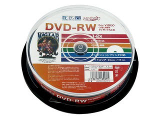 HIDISC/ハイディスク 録画用DVD-RW 2倍