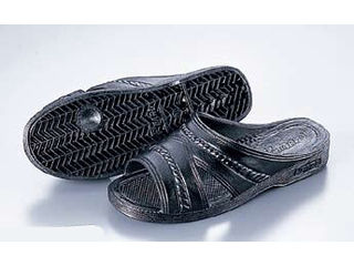 紳士用　健康サンダル　黒／L