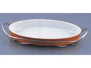 SAシャトレ　小判グラタンセット／12−PC200−40　茶