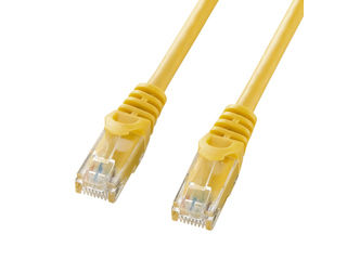 サンワサプライ カテゴリ6UTP LANケーブル 2m イエロー (バルク) LA-Y6-02Y