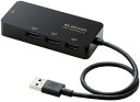 ELECOM エレコム 有線LANアダプタ/Giga対応/USB3.0/Type-A/USBハブ付/ブラック EDC-GUA3H2-B