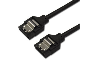 ainex アイネックス ラッチ付きシリアルATAラウンドケーブル SATR-3105BK 50cm