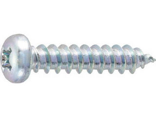 TRUSCO/トラスコ中山 ナベ頭タッピングねじ 三価白 M6X10 34本入 B707-0610