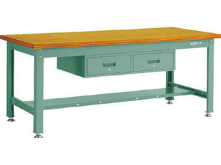 【組立・輸送等の都合で納期に1週間以上かかります】 TRUSCO/トラスコ中山 【代引不可】RDW型作業台 1800X900XH740 2列引出付 RDW-1809FL2