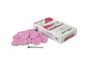 UHT #600φ25ホイル型NSL ラップ軸1本付 桃 1Pk(箱)=25枚入 5154