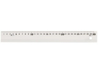 SHINWA シンワ測定 アルミ定規 アル助ホワイト 30cm 65418