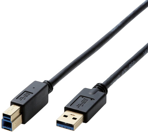 ELECOM エレコム USB3.0ケーブル/A-Bタイプ/2.0m/ブラック DH-AB3N20BK ELECOM エレコム USB3.0ケーブル/A-Bタイプ/2.0m/ブラック DH-AB3N20BK