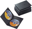 ELECOM/エレコム CCD-DVDS06BK スリムDVDトールケース（2枚収納タイプ） 10枚セット ブラック