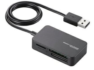 ELECOM エレコム メモリリーダライタ/SD+MS+CF対応/ブラック MR-A39NBK ELECOM エレコム メモリリーダライタ/SD+MS+CF対応/ブラック MR-A39NBK
