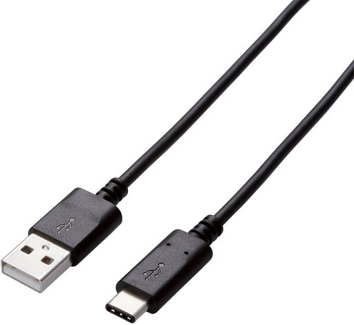 ELECOM エレコム USB2.0ケーブル/A to C/認証品/2.0m/ブラック U2C-AC20NBK ELECOM エレコム USB2.0ケーブル/A to C/認証品/2.0m/ブラック U2C-AC20NBK