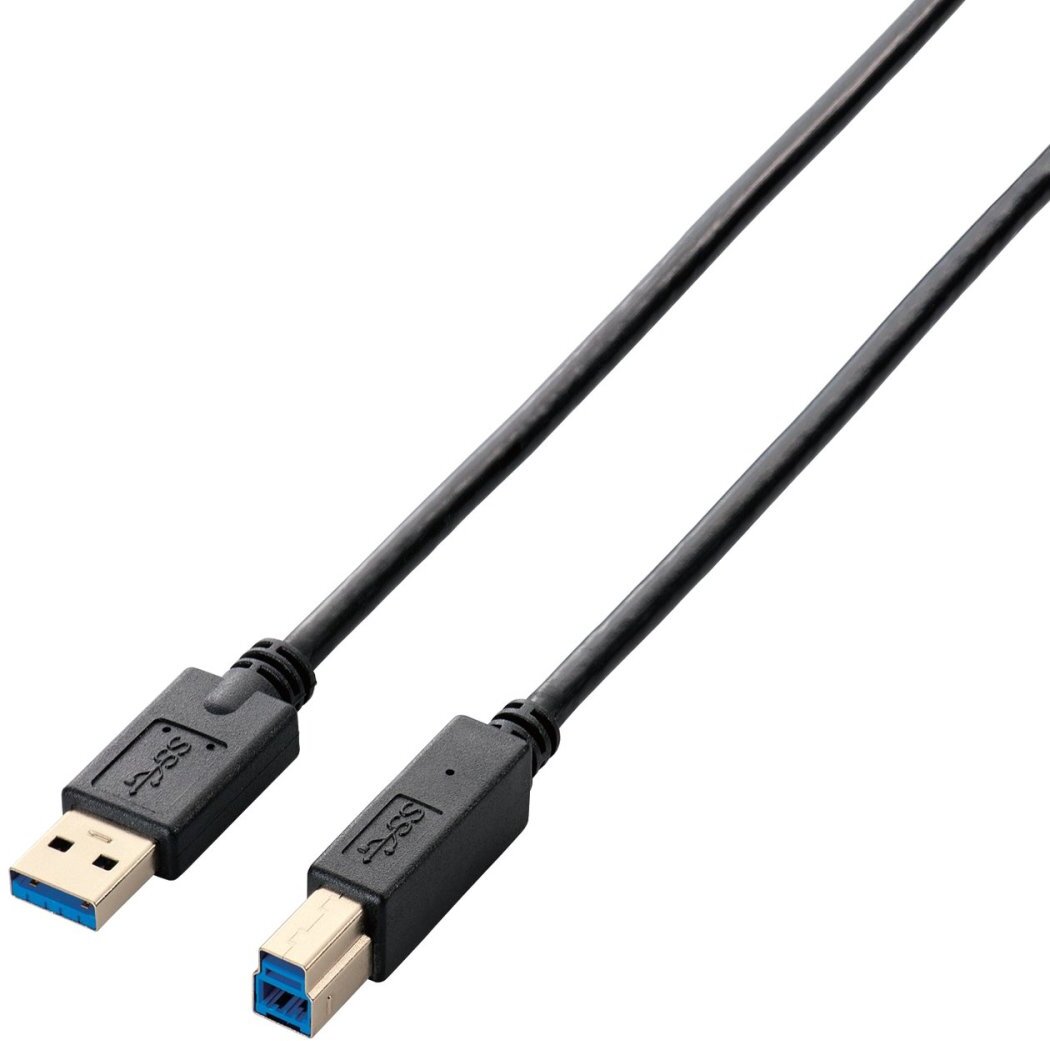ELECOM エレコム USB3.0ケーブル(A-B)/1.5m/ブラック USB3-AB15BK