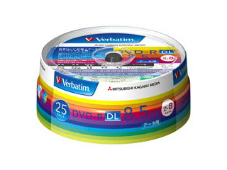 Verbatim/o[xC^ f[^pDVD-R DL 8.5GB 2-8{Ή XshP[X 25 DHR85HP25V1