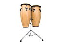 LP エルピー LPA646-AW LP Aspire 10″ & 11″ Conga Set Wood with Double Stand Natural W...