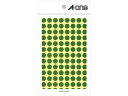 A・one/エーワン カラーラベル 9mm丸 緑 07003