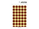 A・one/エーワン カラーラベル 15mm丸 茶 07027