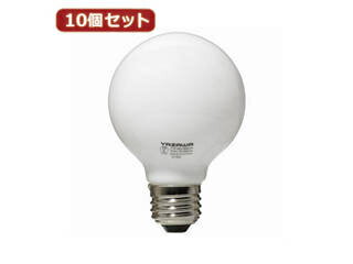 YAZAWA YAZAWA 【10個セット】 ボール電球40W形ホワイト GW100V38W70X10