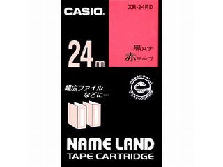 CASIO/カシオ ネームランドテープ24mm 赤 XR-24RD CASIO/カシオ ネームランドテープ24mm 赤 XR-24RD