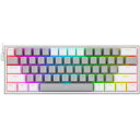 REDRAGON レッドラゴン 有線 ゲーミングキーボード 英語 コンパクト 赤軸 メカニカル 61KEY K617RGBGWTI ホワイト