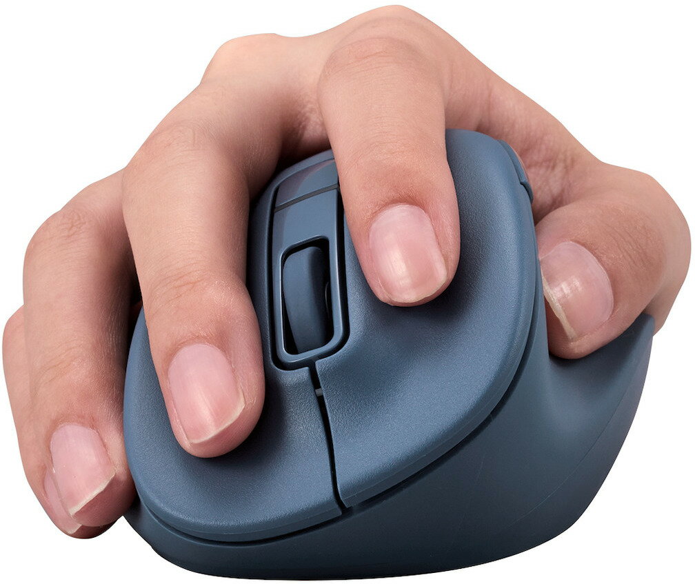 ELECOM エレコム マウス/EX-G/2023年モデル/右手専用/Lサイズ/Bluetooth/5ボタン/抗菌/静音設計/ブルー M-XGL30BBSKBU