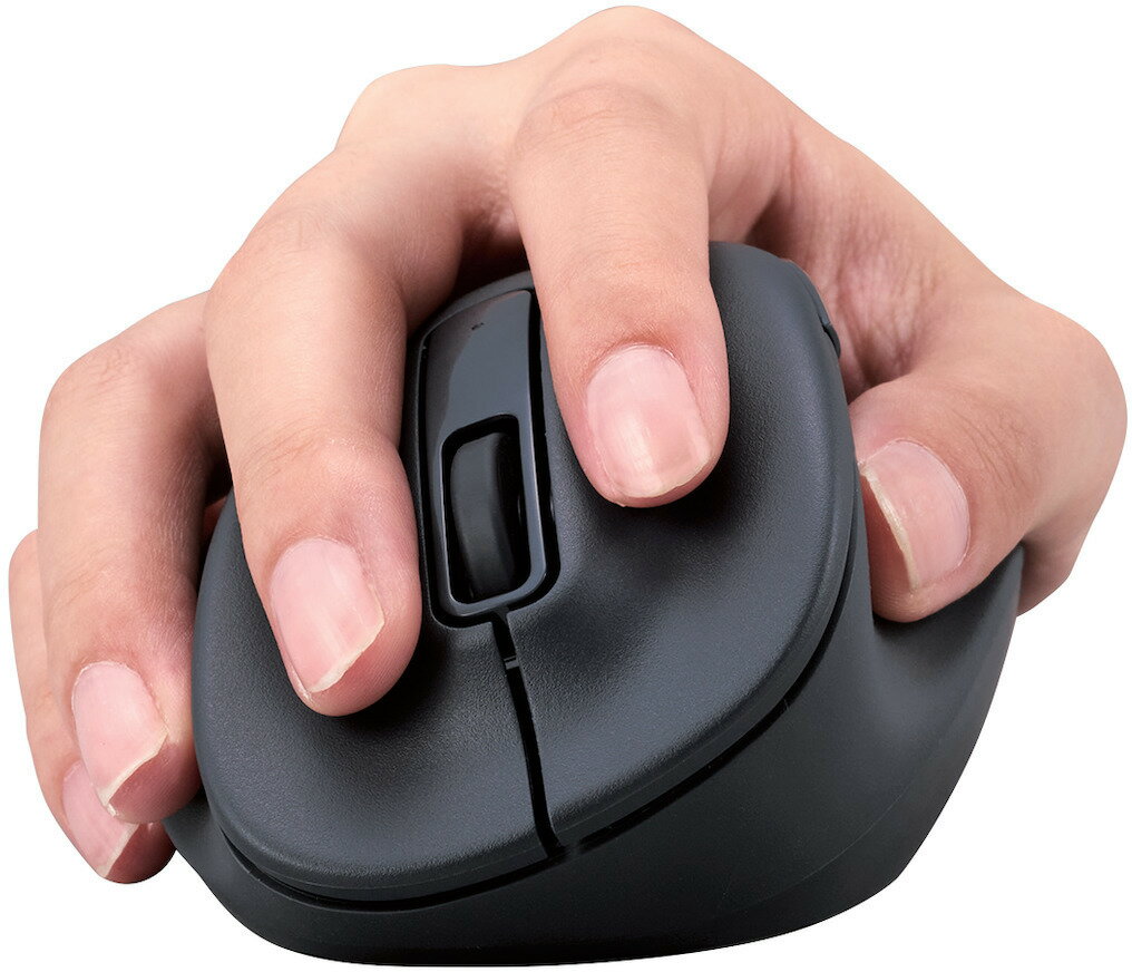 ELECOM エレコム マウス/EX-G/2023年モデル/右手専用/XLサイズ/無線2.4GHz/5ボタン/抗菌/静音設計/ブラック M-XGXL30DBSKBK