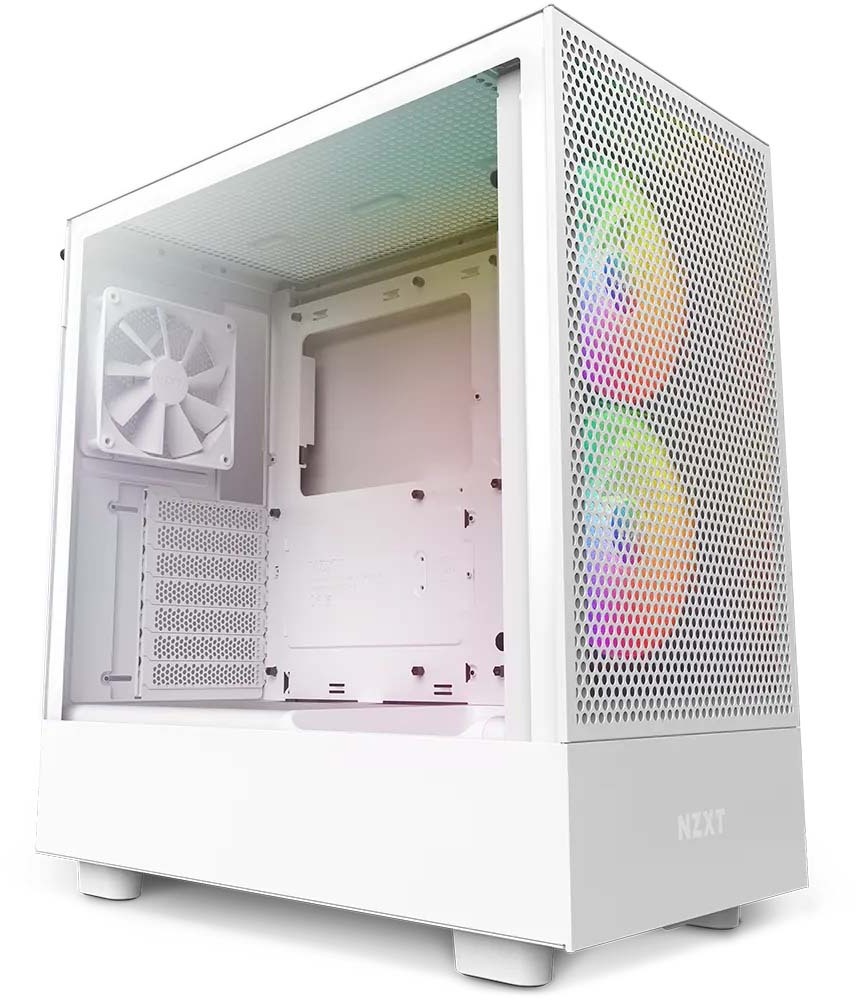 NZXT ミドルタワーケース H5 Flow RGB ホワイト CC-H51FW-R1