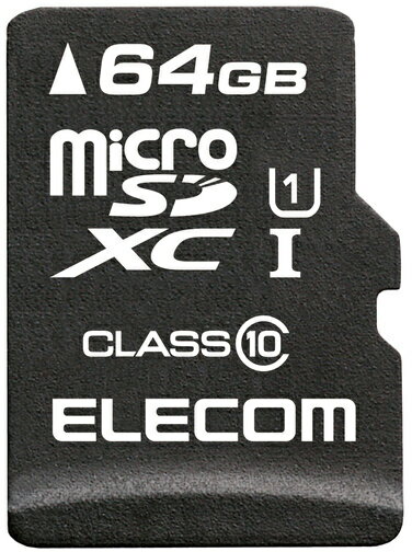 ELECOM GR microSDXCJ[h/f[^T[rXt/Class10/64GB MF-MSD064GC10R