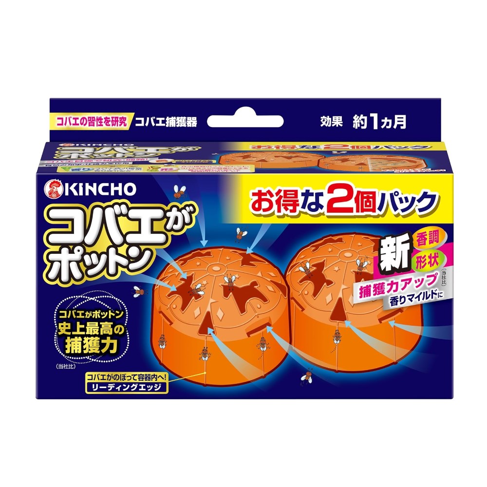 KINCHO 大日本除虫菊 コバエがポットン 置き型 2個入