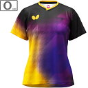 バタフライ Butterfly セラシア・シャツ・レディース 【Oサイズ】 【801/パープル×イエロー】 46579