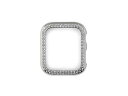 WEARPLANET WEARPLANET ラインストーンハードケースde luxe for Apple Watch 40 シルバー WP23225AWSV(2)