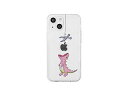 AKAN AKAN ソフトクリアケース for iPhone 14 はらぺこザウルス ピンク 背面カバー型 AK23498i14
