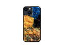 ikins ikins 天然貝ケース for iPhone 14 夜のカフェテラス 背面カバー型 I23572i14