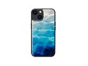 ikins ikins 天然貝ケース for iPhone 14 Blue Lake 背面カバー型 I23580i14