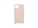 araree PHONECKLACE ストラップホール付きシリコンケース for iPhone 14 パウダーピンク 背面カバー型 PN23868i14P