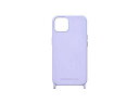 araree PHONECKLACE ストラップホール付きシリコンケース for iPhone 14 ラベンダー 背面カバー型 PN23869i14LV