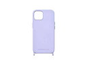 PHONECKLACE PHONECKLACE ストラップホール付きシリコンケース for iPhone 14 Plus ラベンダー 背面カバー型 PN23907i14