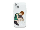 dparks Dparks ソフトクリアケース for iPhone 14 座る女 by エゴン・シーレ 背面カバー型 DS24142i14